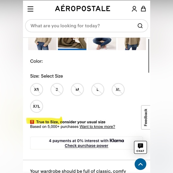 AEROPOSTALE Drop Shoulder Sweater Medium Olive Green Relaxed Crew Knit Cozy - Picture 10 of 15
